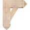 Ekena Millwork Traditional Arts and Crafts Smooth Bracket w/ Offset Brace, Douglas Fir, 7 1/2"W x 18"D x 22"H BKT0806X18X22TRA03SDF - alternate 3